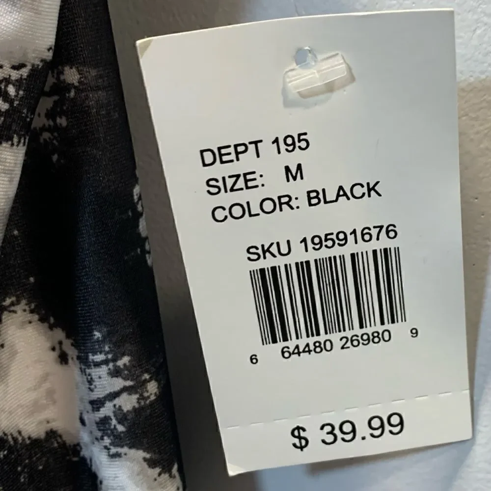 NWT LIVE AND LET LIVE BLACK/WHITE MAXI
